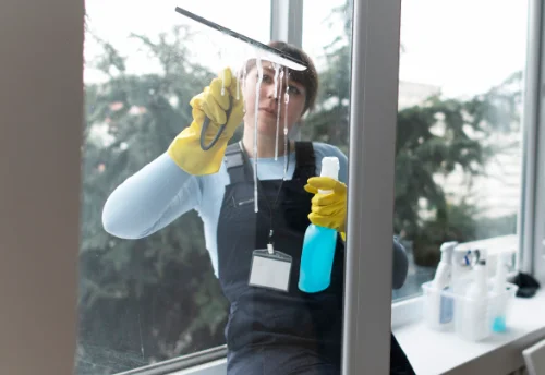 Nettoyage de vitres intérieures et extérieures à Andouillé